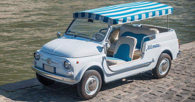 Raro Fiat 500 Mare será leiloado em Mônaco