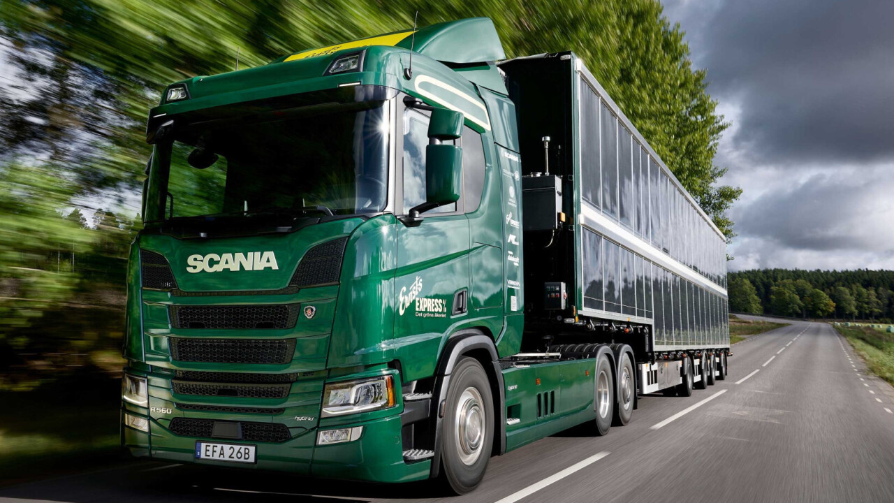 Scania apresenta o primeiro caminhão movido a energia solar