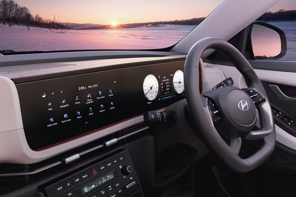 Central multimídia do novo Hyundai Creta é semelhante a dos carros da Mercedes-Benz — Foto: Divulgação
