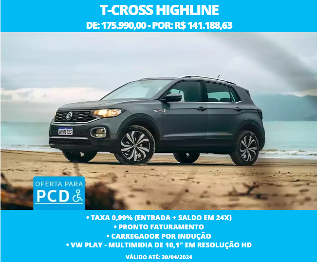Volkswagen T-Cross Highline 2024