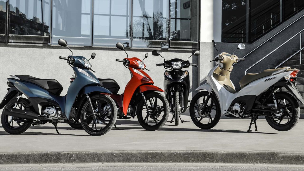 As motos mais vendidas até dia 7 de abril de 2026