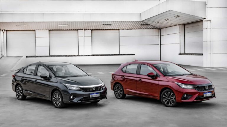 Novo Honda City 2025: hatch e sedã recebem novo visual e equipamentos