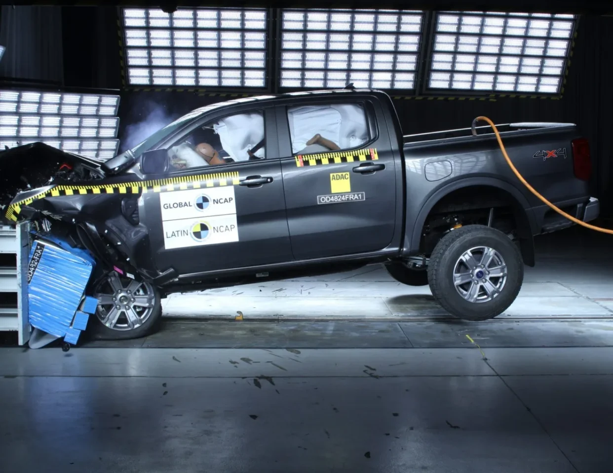 Ranger e Amarok em testes de impacto: Latin NCAP revela resultados distintos