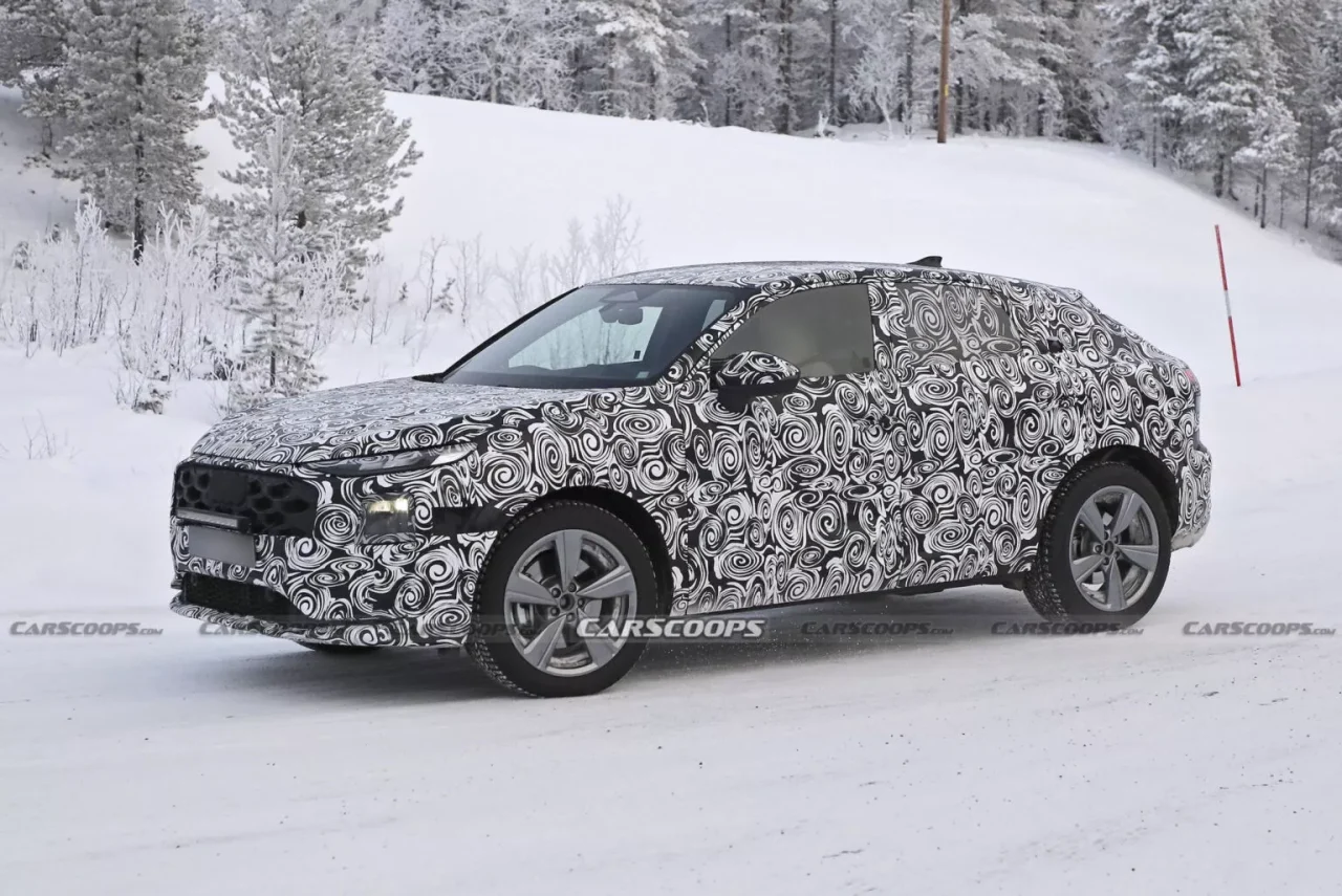 Audi Q3 Sportback 2026 é flagrado em testes com visual inspirado no Q6 e-tron