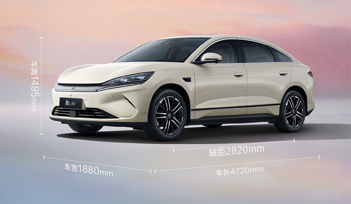 BYD lança sedan elétrico Qin L EV com “God's Eye” C e alcance de 545 km na China