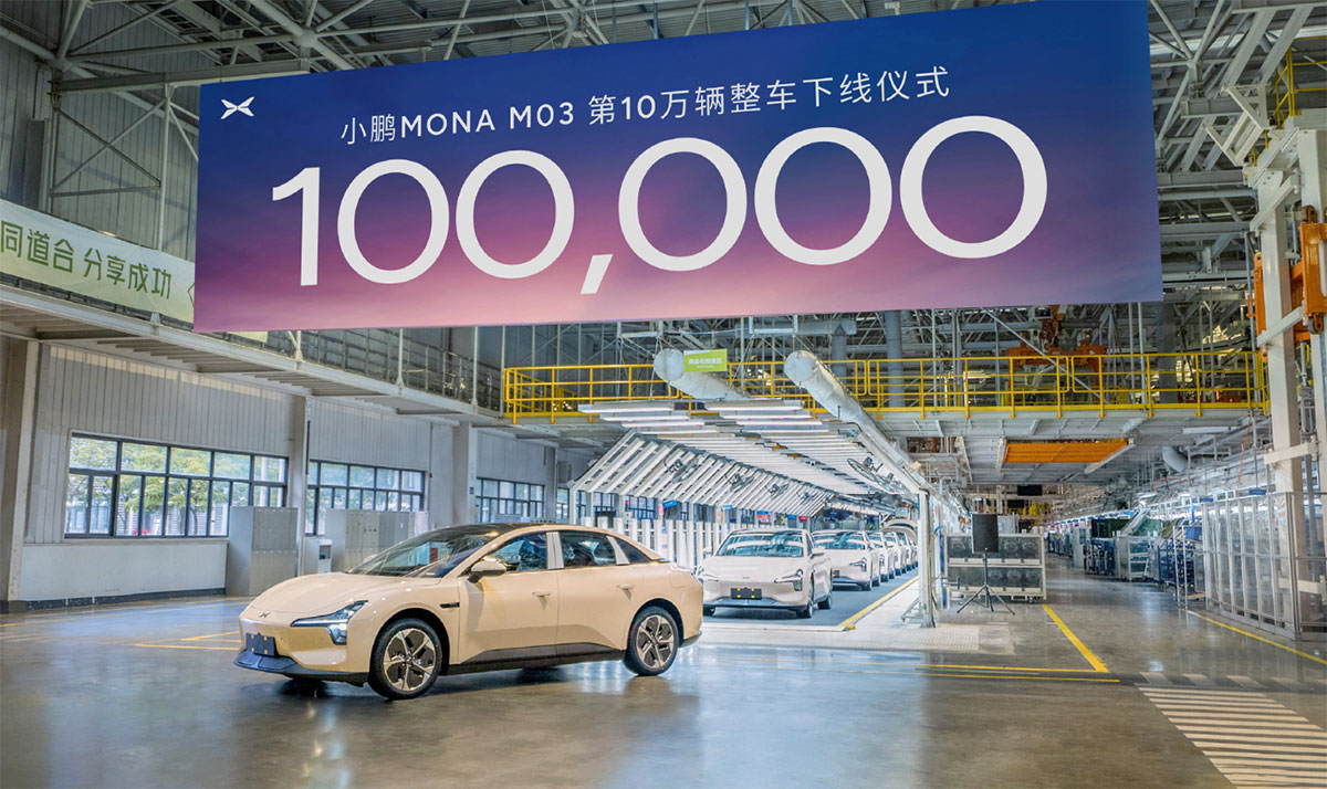 Xpeng atinge marca de 100 mil unidades do Mona M03 em tempo recorde
