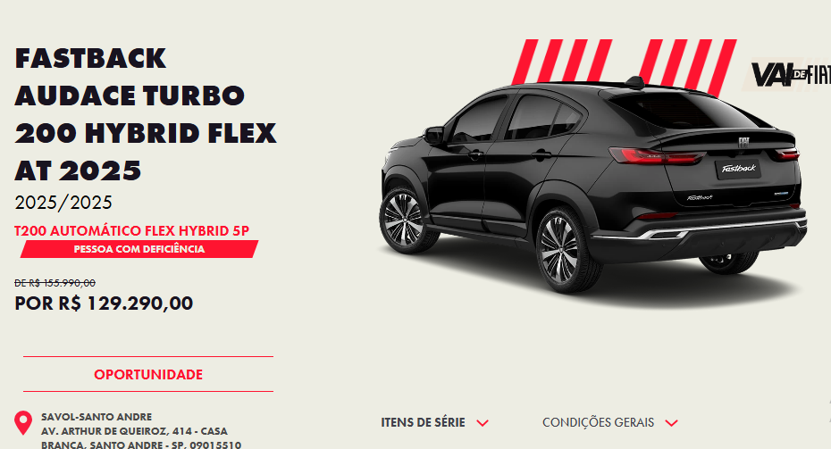 Fiat Fastback Audace Hybrid é liberado em março com ultra descontão de R$ 26.700 para queimar estoque
