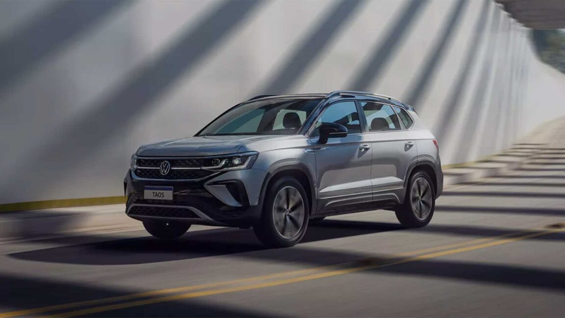 Volkswagen Taos 2025 recebe câmbio de 8 marchas e mudanças no volante