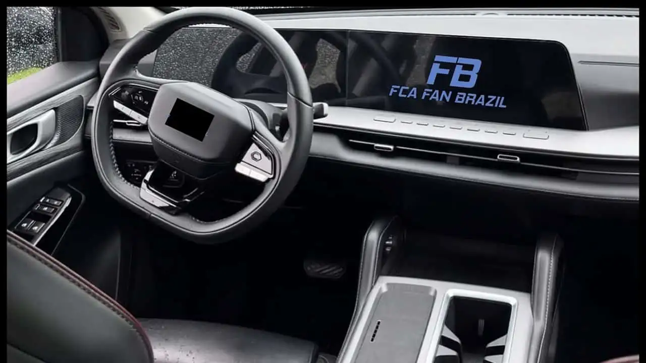 Fiat Titano 2026: Flagra revela novo painel e central multimídia