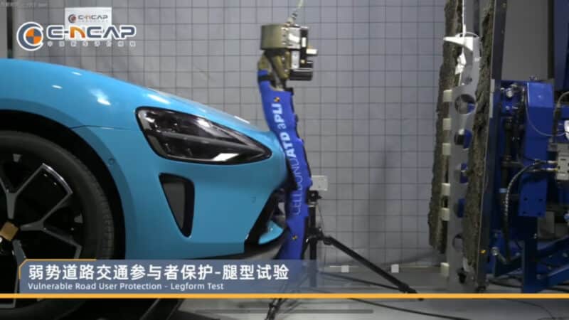 Xiaomi SU7 garante cinco estrelas em teste de segurança C-NCAP na China