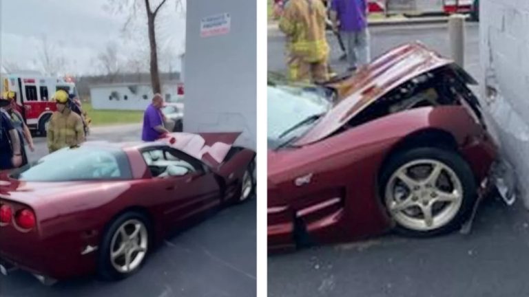 Flip-flop preso no acelerador causa acidente de Corvette em Eureka, Missouri