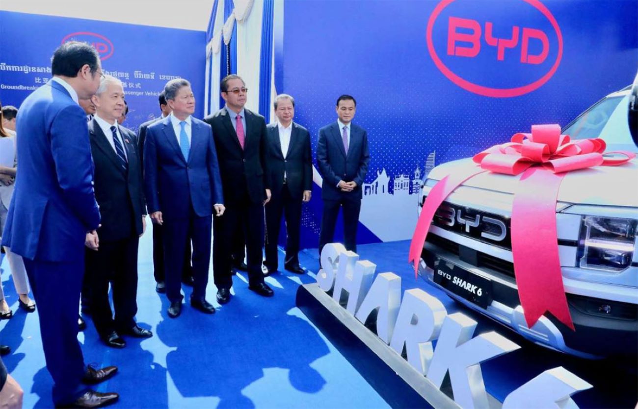 BYD inicia construção de fábrica de NEVs no Camboja