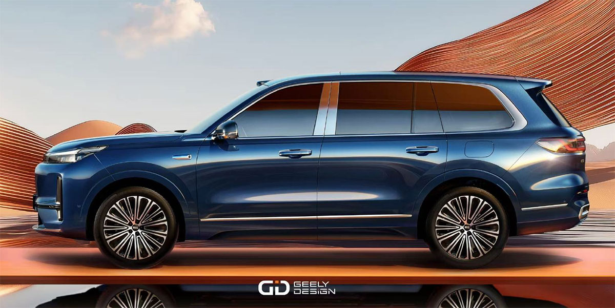Geely Galaxy revela o SUV M9 em estreia mundial na Itália