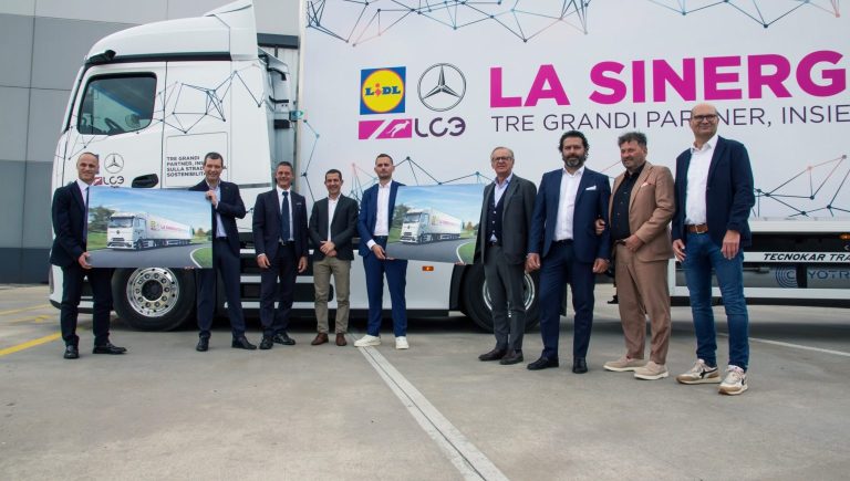 Lidl Itália lidera a revolução do transporte sustentável com o eActros 600 da Mercedes-Benz
