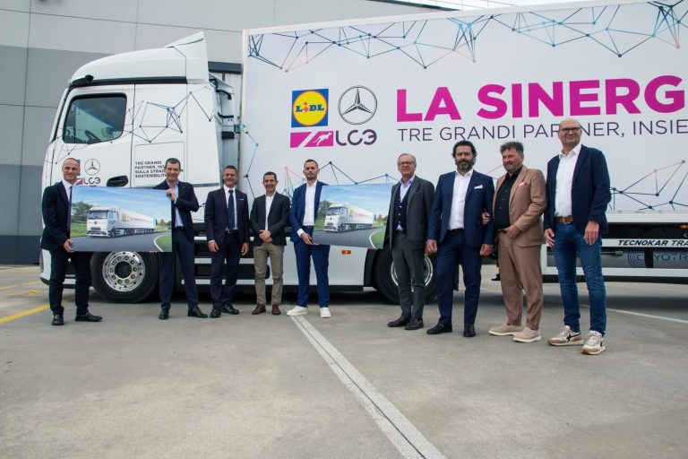 Lidl Itália lidera a revolução do transporte sustentável com o eActros 600 da Mercedes-Benz