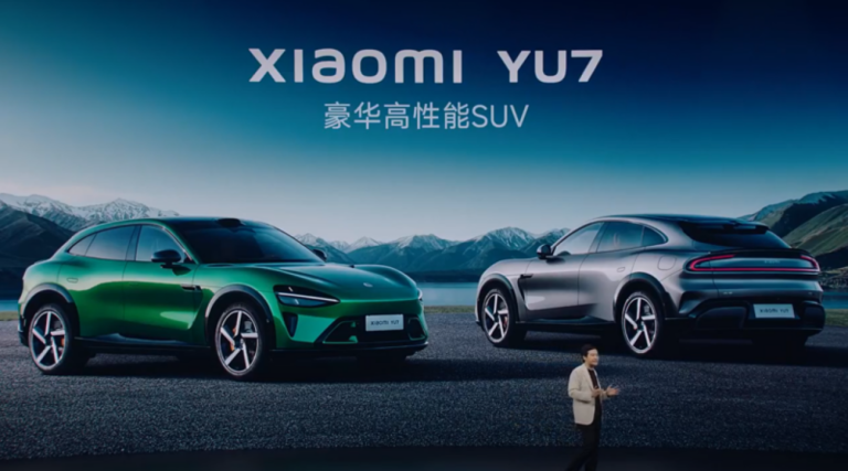 Xiaomi YU7 estreia na China para enfrentar o Tesla Model Y