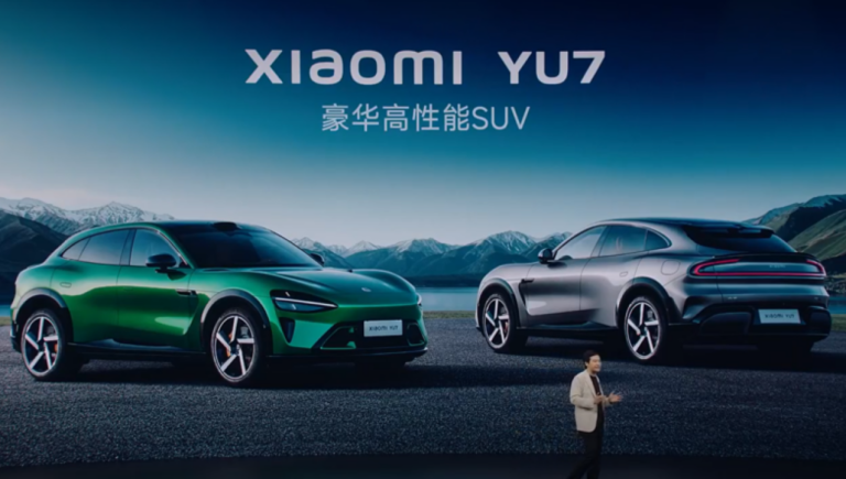 Xiaomi YU7 estreia na China para enfrentar o Tesla Model Y
