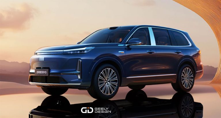 Geely Galaxy revela o SUV M9 em estreia mundial na Itália