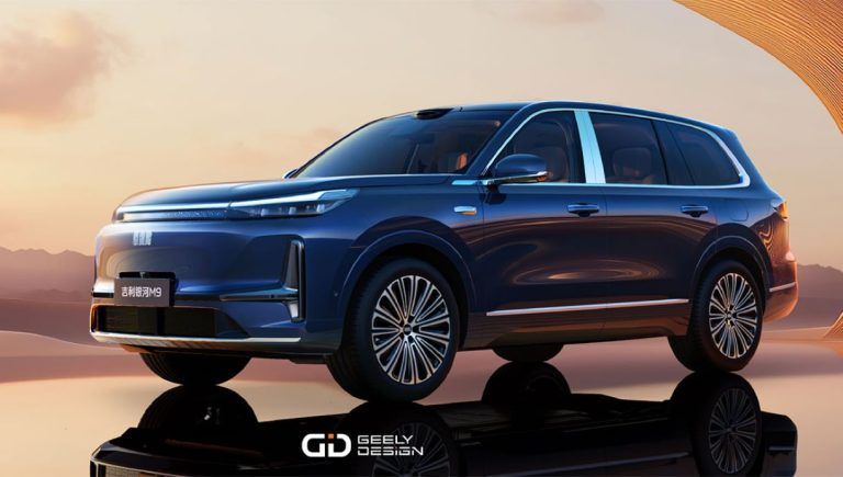 Geely Galaxy revela o SUV M9 em estreia mundial na Itália