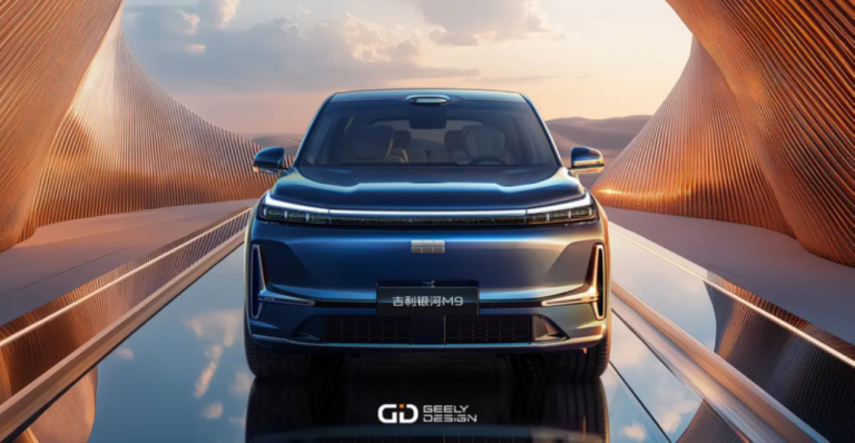 Geely lança Galaxy M9 híbrido em Milão e celebra 1 milhão de vendas