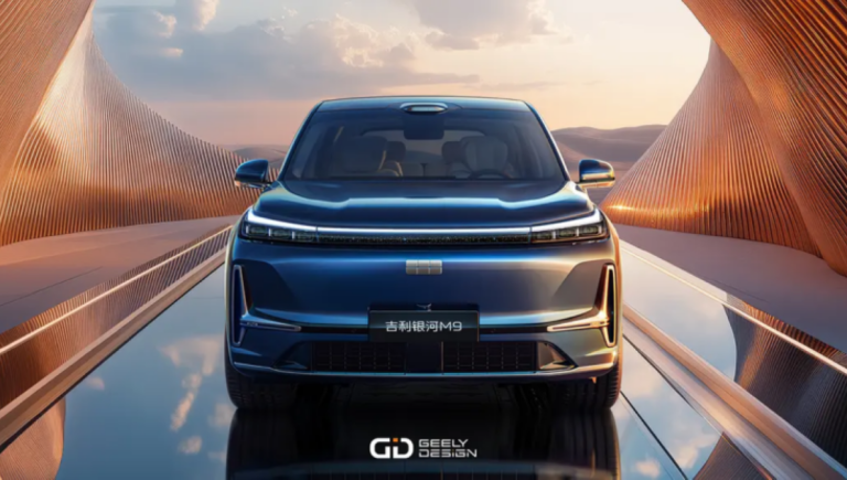 Geely lança Galaxy M9 híbrido em Milão e celebra 1 milhão de vendas