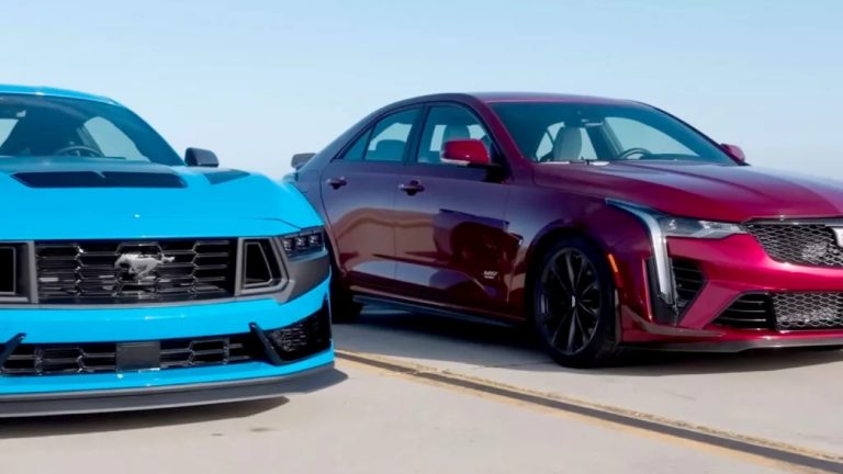 Mustang Dark Horse supera Cadillac CT4-V Blackwing em teste de arrancada