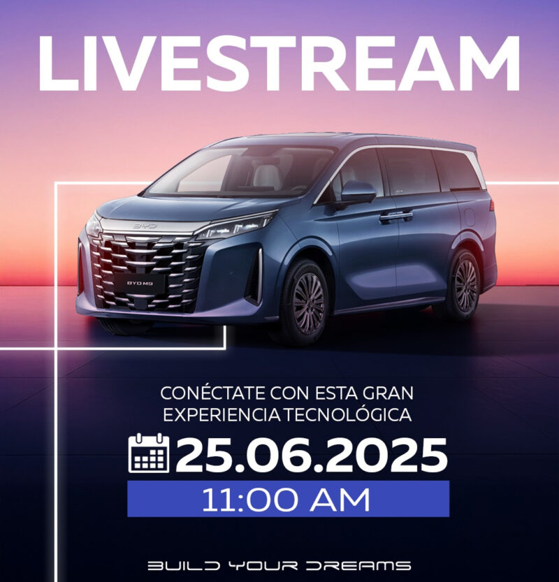 BYD M9, minivan híbrida plug-in, será lançada no México em 26 de junho
