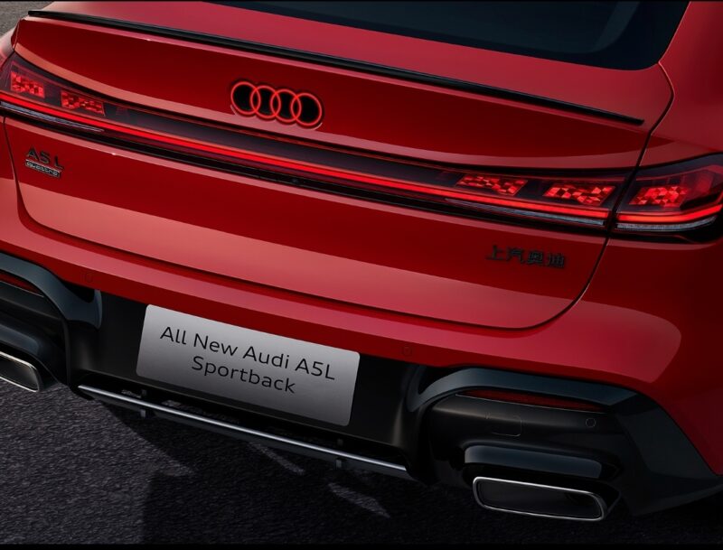 Audi A5L Sportback da SAIC é lançada em pré-venda na China com tecnologia Huawei