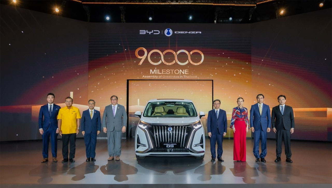 BYD atinge marca de 90 mil veículos entregues na Tailândia