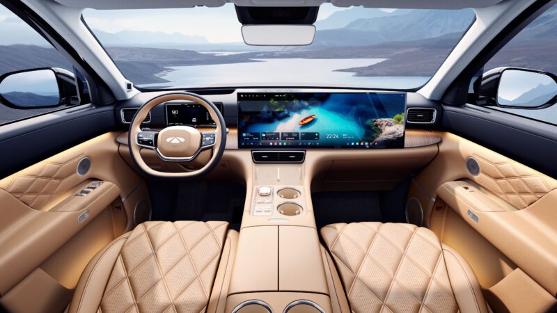 Chery Fulwin T11 EREV estreia pré-venda na China com tela de 30 polegadas