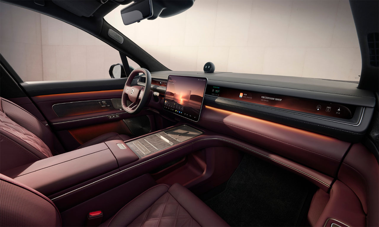 Nio revela detalhes do interior do ES8, maior SUV elétrico da China