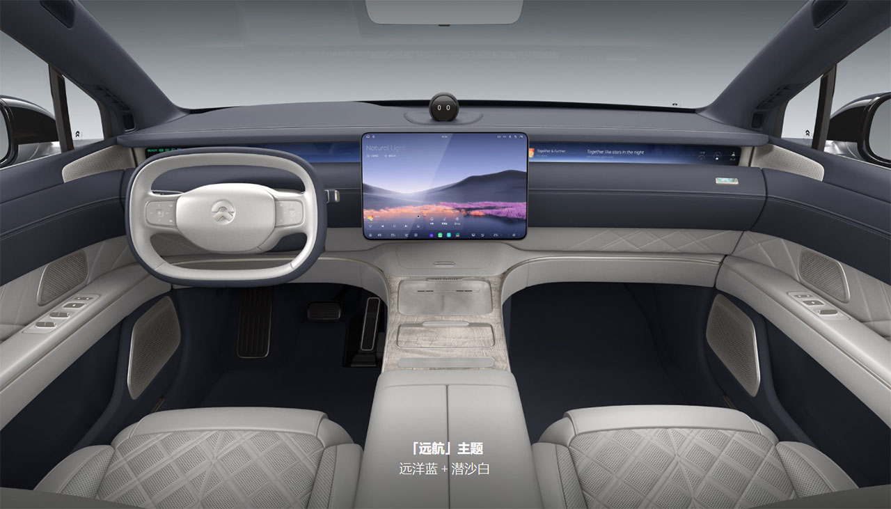 Nio revela detalhes do interior do ES8, maior SUV elétrico da China