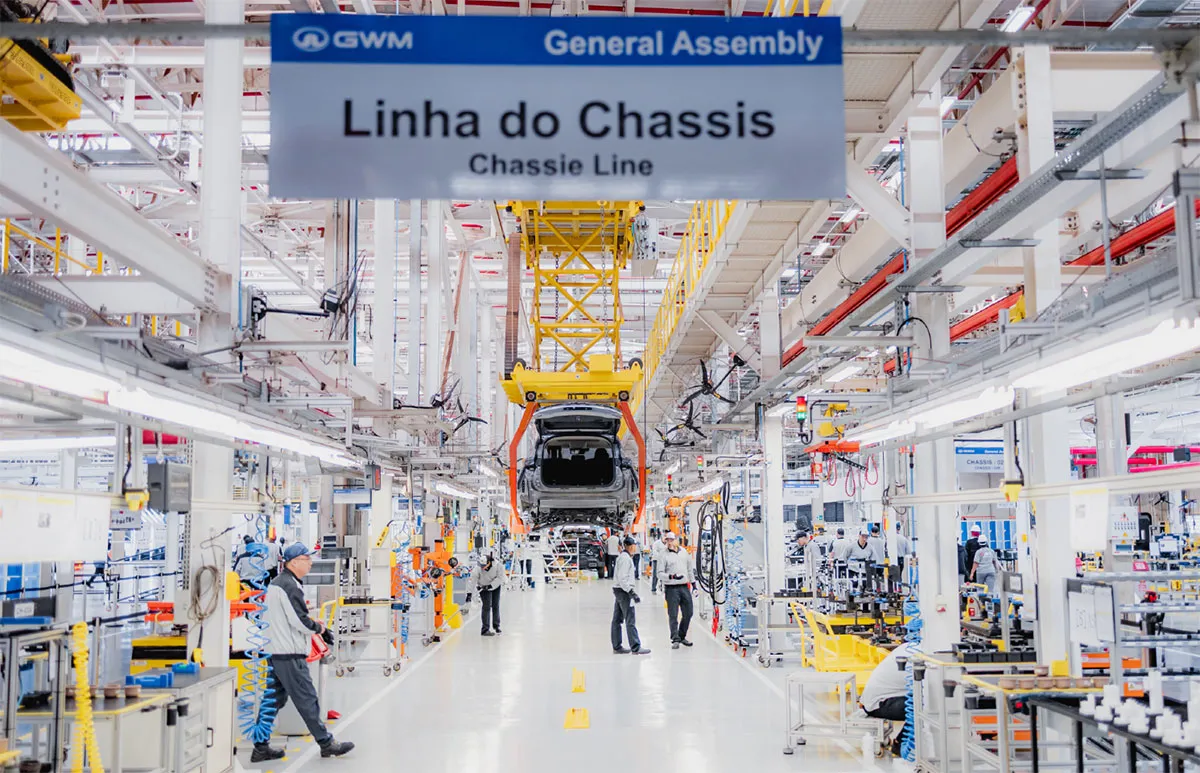 Chinesa GWM planeja segunda fábrica no Brasil e já avalia possíveis locais