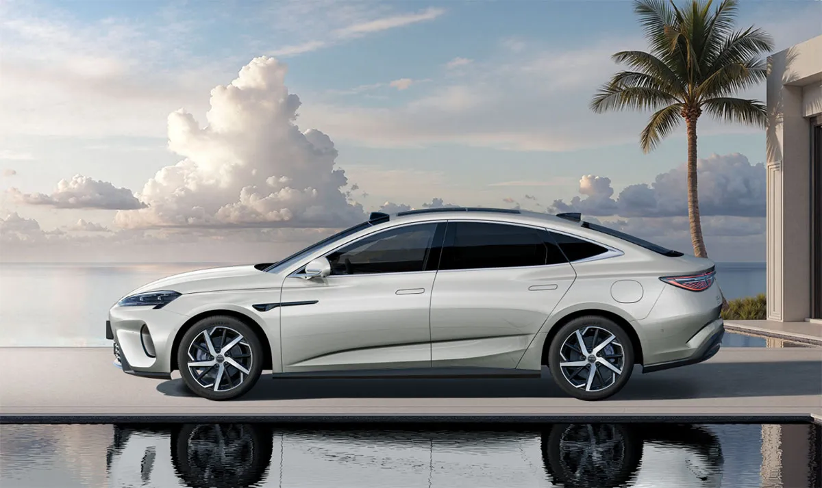 BYD apresenta novo sedã Seal 07 DM-i com LiDAR na China em 29 de agosto