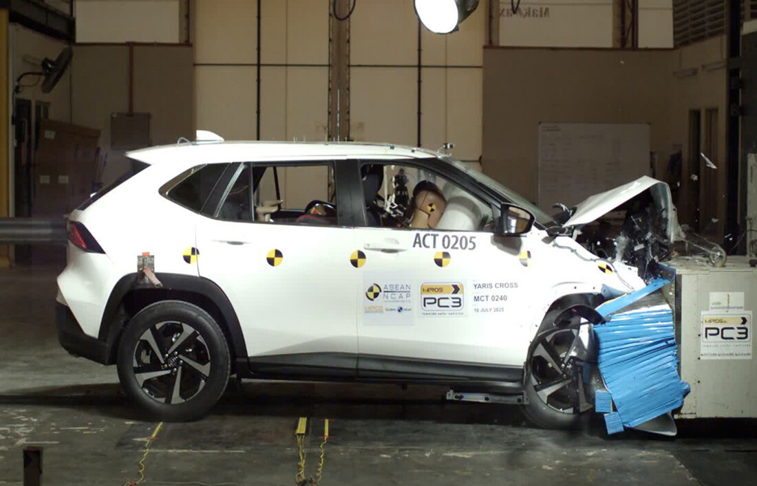 Toyota Yaris Cross recebe nota máxima em teste da ASEAN NCAP
