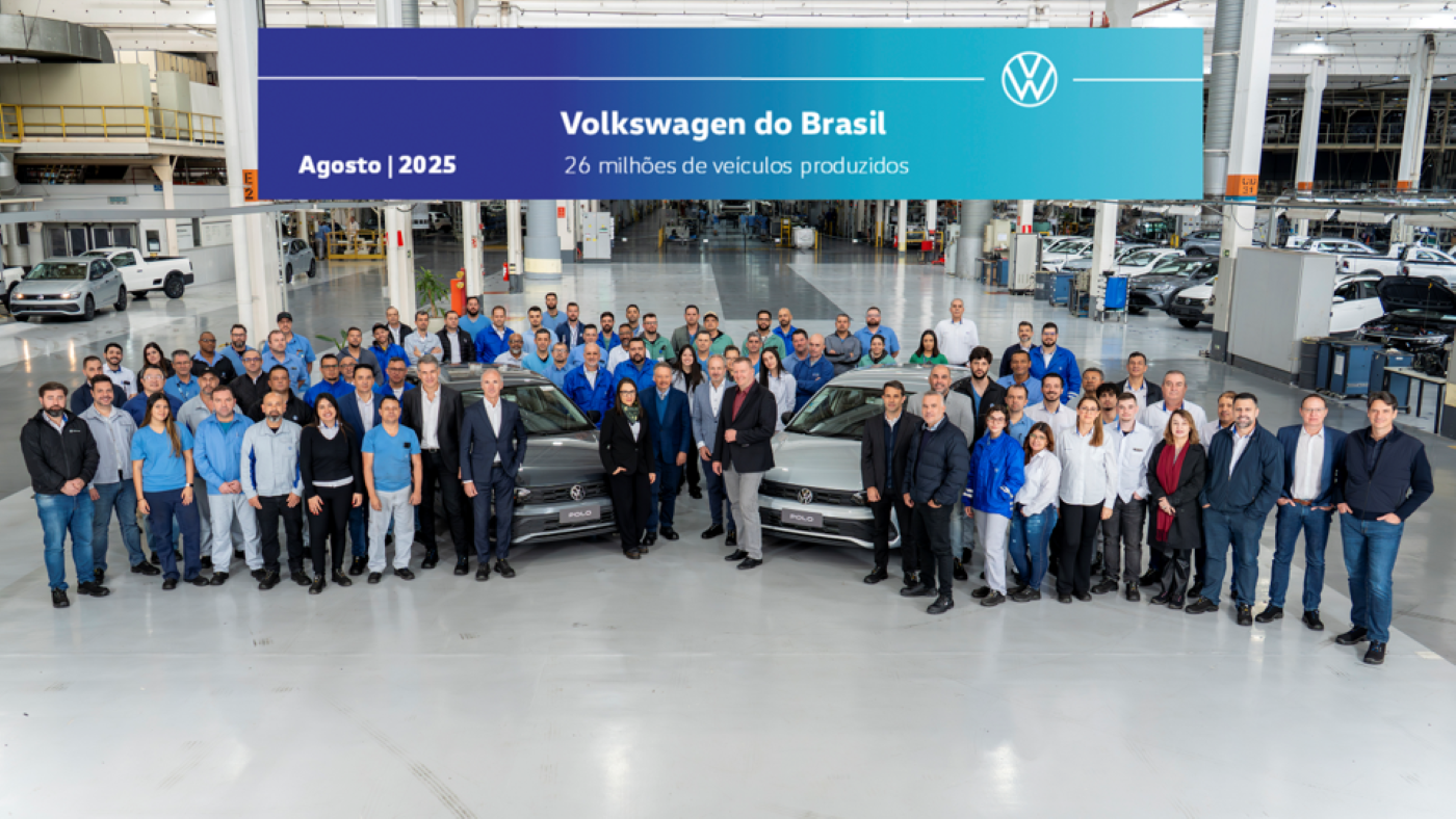 Volkswagen atinge 26 milhões de veículos produzidos no Brasil