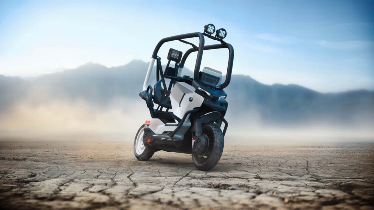 BMW revela Vision CE, scooter futurista que dispensa capacete