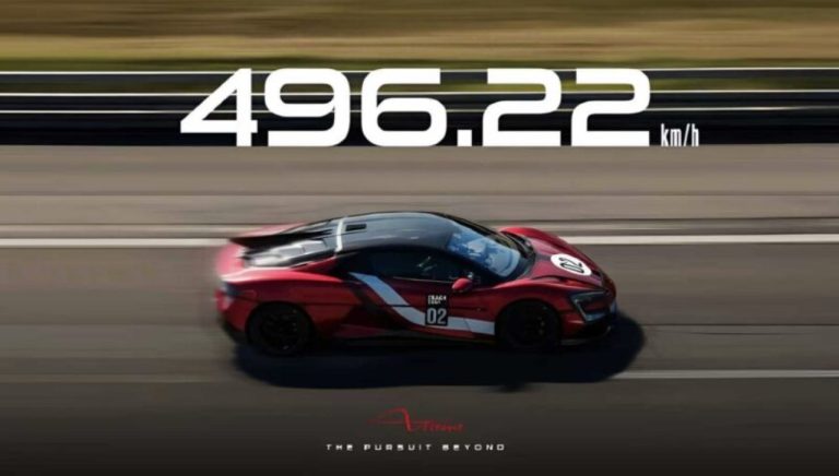 BYD lança Yangwang U9 Xtreme que chega a 496 km/h e se torna o mais veloz do planeta