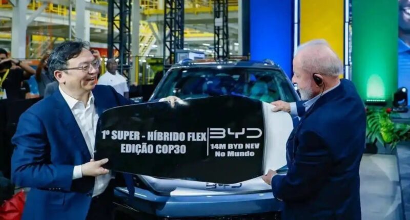BYD chega a 14 milhões de NEVs produzidos e escolhe o Brasil para celebração