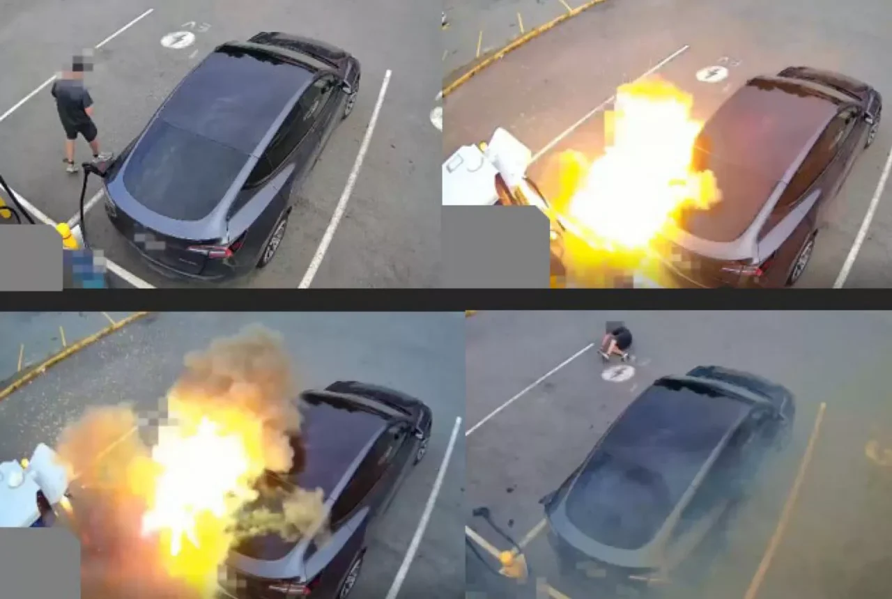 Tesla sofre explosão ao usar adaptador não aprovado no Canadá