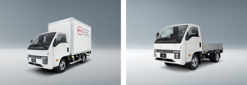 BYD revela caminhão elétrico T35 no Japão com inusitada sauna móvel