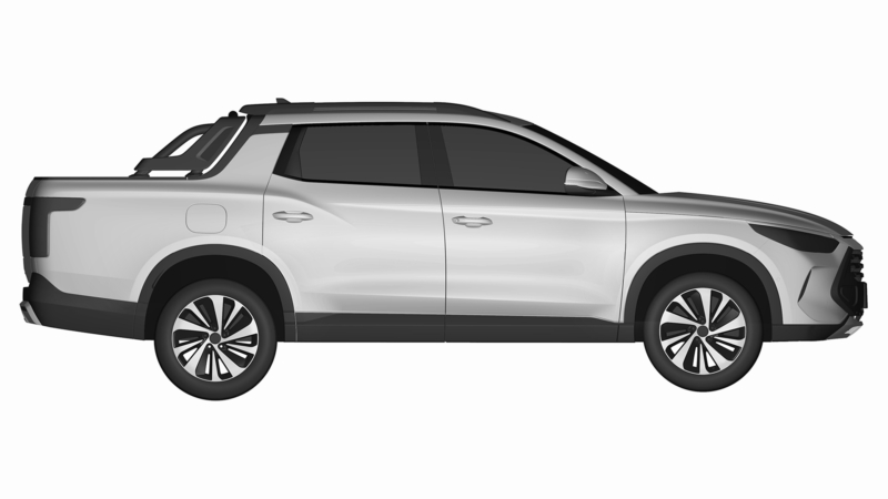 Picape da BYD tem patente registrada na UE e esquenta estreia global