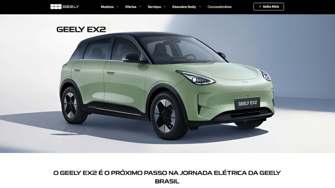 Geely EX2 ganha site oficial e será lançado ainda em novembro