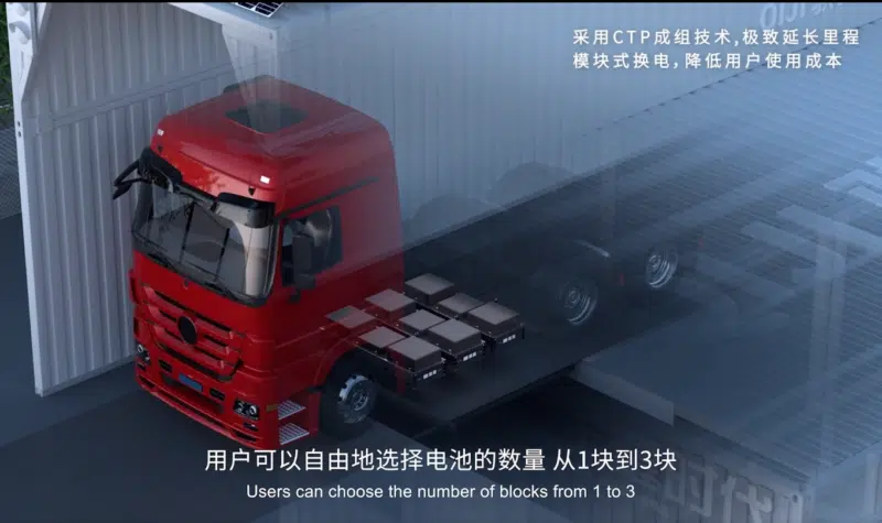 CATL lança rota inédita de troca de baterias para transporte pesado na China