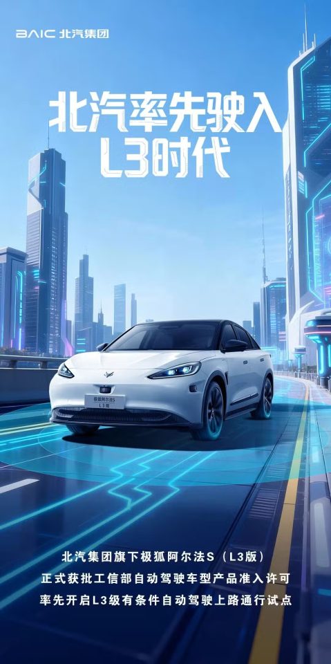 China dá sinal verde à direção autônoma de nível 3 em carros de passeio