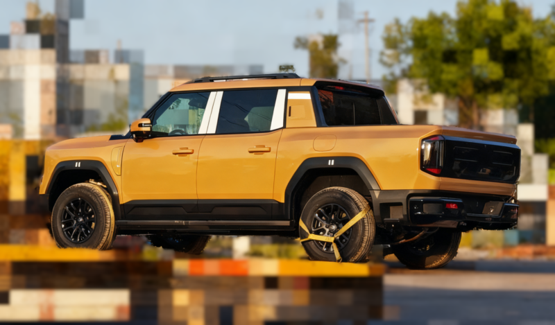 Nova picape da Chery, Jetour Zongheng F700, é flagrada em testes na China