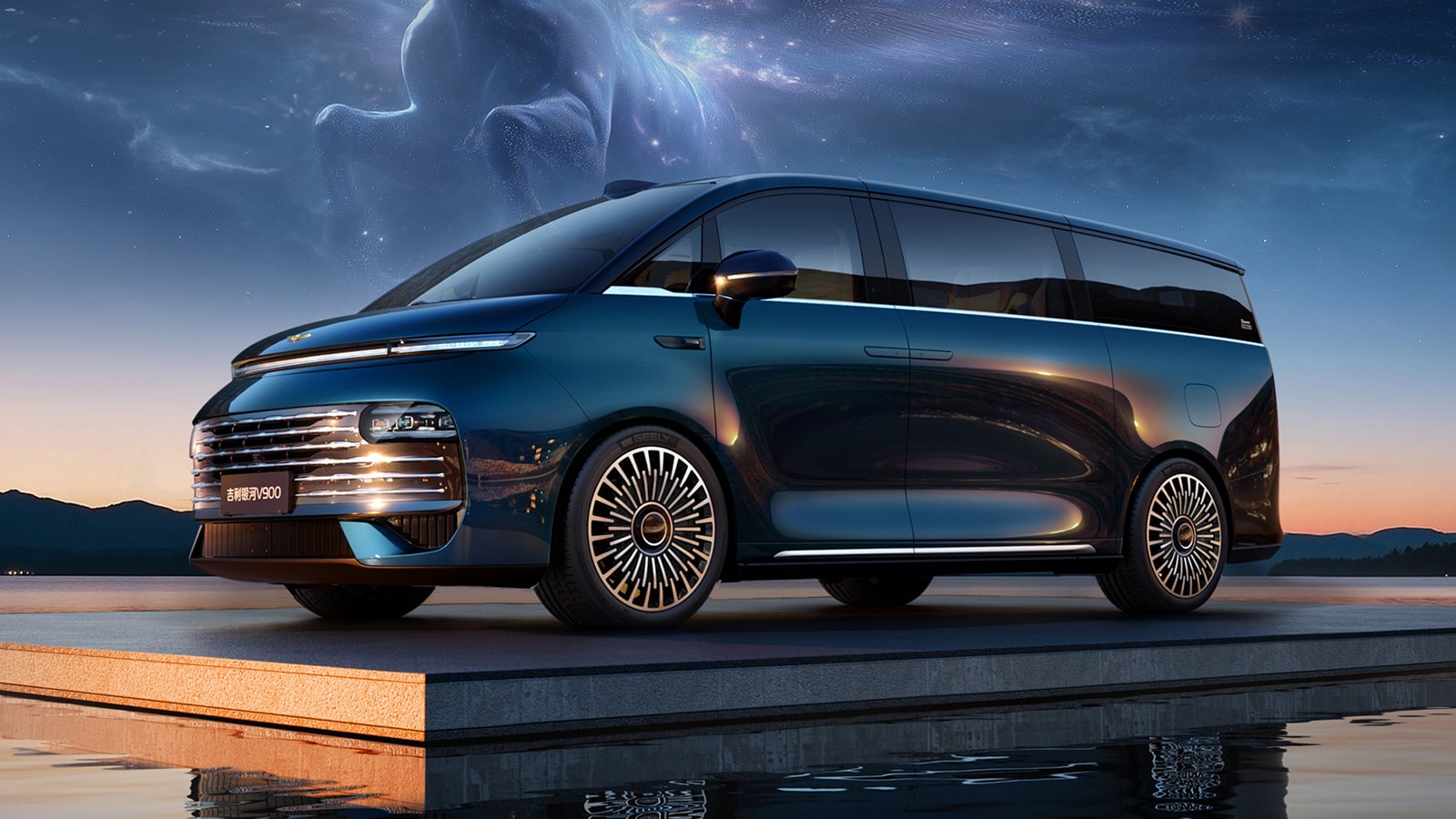 Geely inicia pré-venda da minivan Galaxy V900 na China com autonomia de até 1.220 km