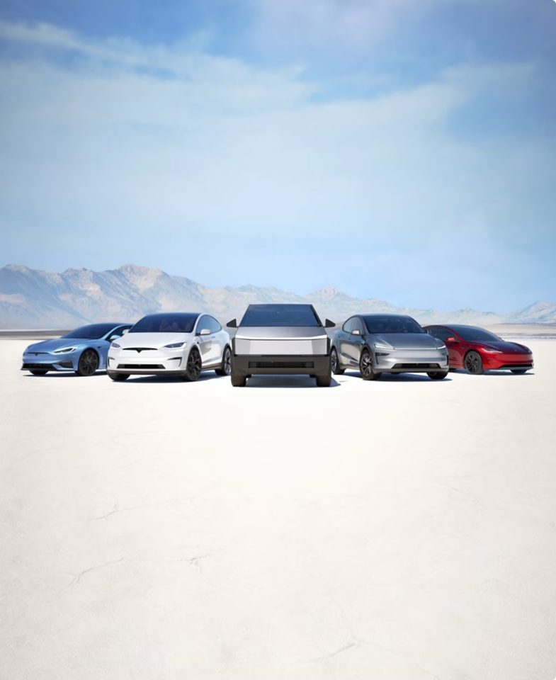 Tesla encerra 2025 com queda de 29% nos registros no Reino Unido