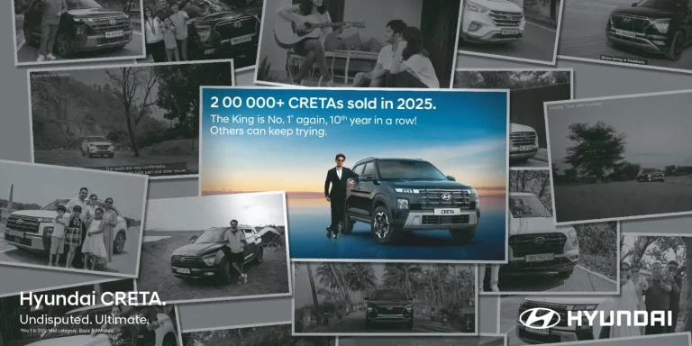 Hyundai Creta ultrapassa 200 mil unidades e alcança 34% de participação na Índia