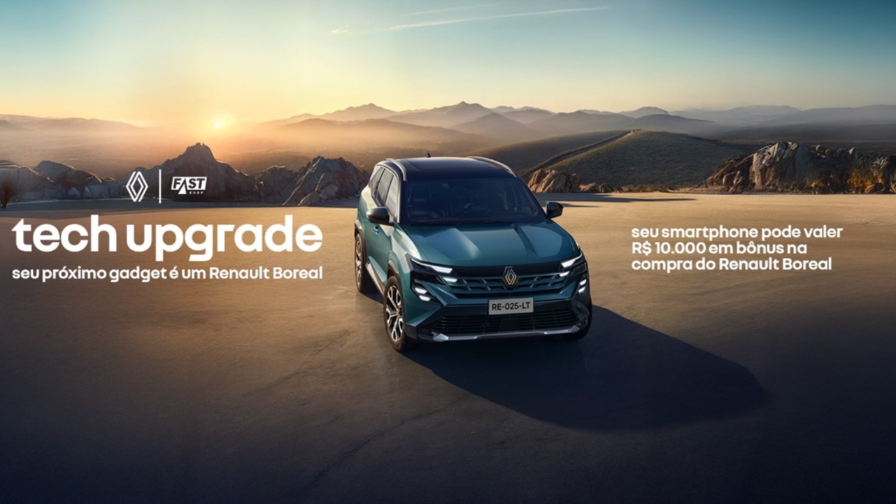 Renault leva o Boreal a lojas de tecnologia e oferece até R$ 10 mil em bônus por celular usado